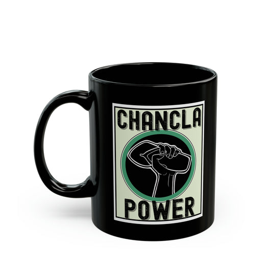 11oz - Mug - Chancla Power Mug - (Black/Green)